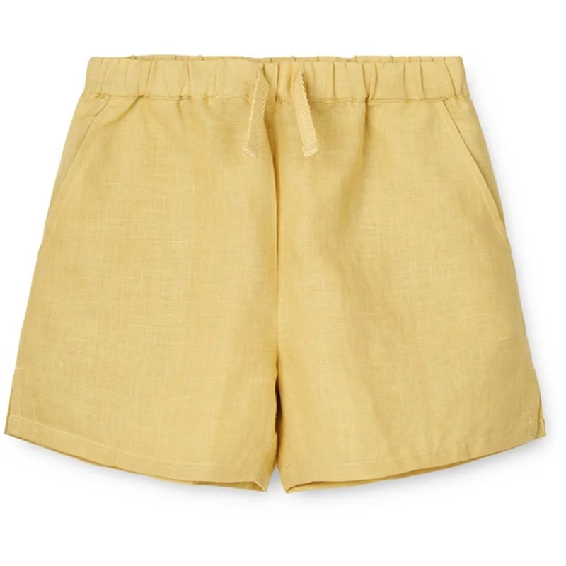 Solid Color Women Shorts in Bright Hues for a Bold StatementLiewood Crispy Corn Tage Linen Shorts Solid Color Women Shorts in Bright Hues for a Bold StatementLiewood Crispy Corn Tage Linen Shorts