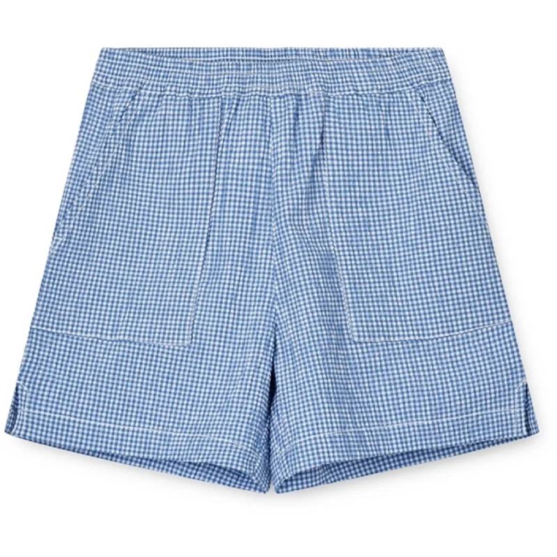 Bermuda Women Shorts for a Classic and Sophisticated LookLiewood Y/D Check Riverside/Crisp White Elty Seersucker Check Shorts Bermuda Women Shorts for a Classic and Sophisticated LookLiewood Y/D Check Riverside/Crisp White Elty Seersucker Check Shorts