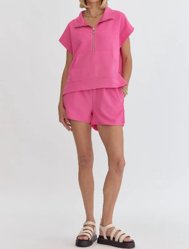 Plus Size Women Shorts with a Comfortable and Stylish FitPutting Sugar On Me Ribbed Shorts In Hot Pink Plus Size Women Shorts with a Comfortable and Stylish FitPutting Sugar On Me Ribbed Shorts In Hot Pink