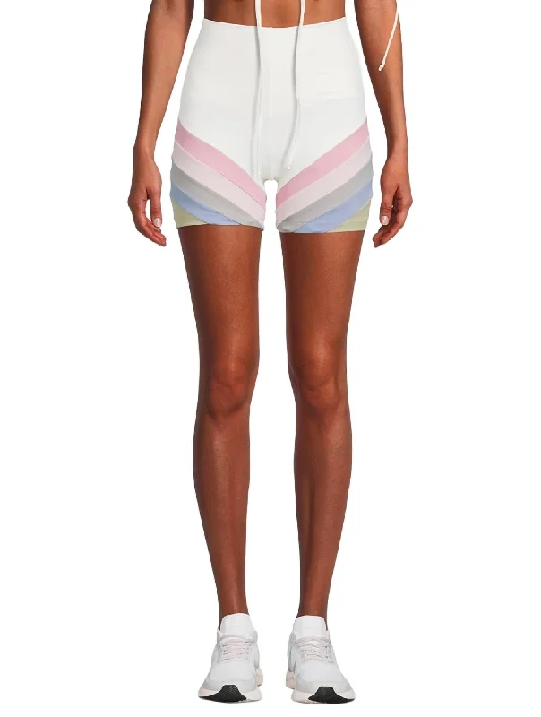 Solid Color Women Shorts in Bright Hues for a Bold StatementRainbow Bike Short In Pastel Solid Color Women Shorts in Bright Hues for a Bold StatementRainbow Bike Short In Pastel