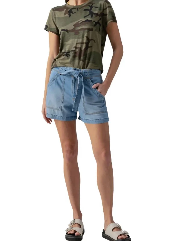 Printed Floral Women Shorts for a Summer - Ready StyleReissue Sash Short In Sun Drenched Printed Floral Women Shorts for a Summer - Ready StyleReissue Sash Short In Sun Drenched