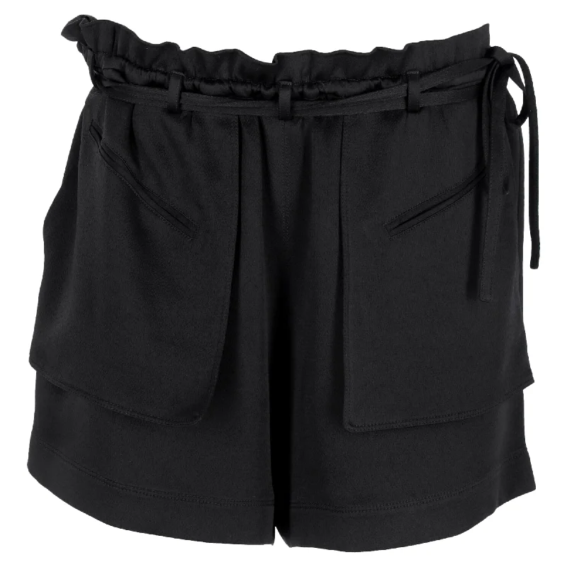 Plus Size Women Shorts with a Comfortable and Stylish FitValentino Garavani Paperbag Shorts in Black Viscose Plus Size Women Shorts with a Comfortable and Stylish FitValentino Garavani Paperbag Shorts in Black Viscose