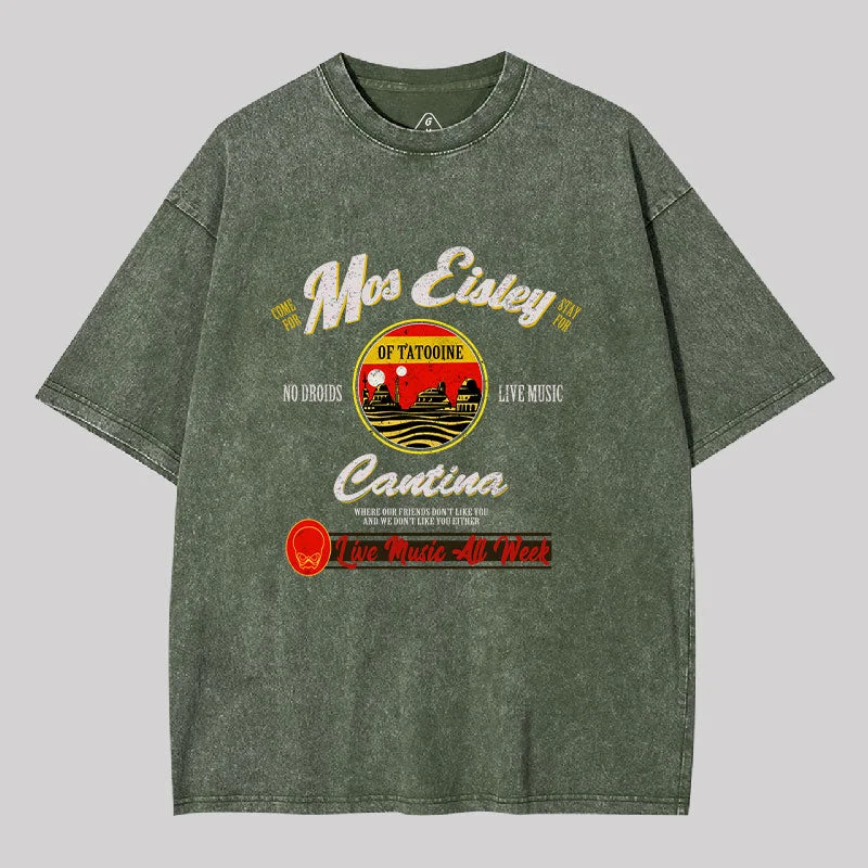 V - Neck Women T Shirt to Enhance the NecklineVintage Mos Eisley Cantina Tatooine Washed T-shirt V - Neck Women T Shirt to Enhance the NecklineVintage Mos Eisley Cantina Tatooine Washed T-shirt