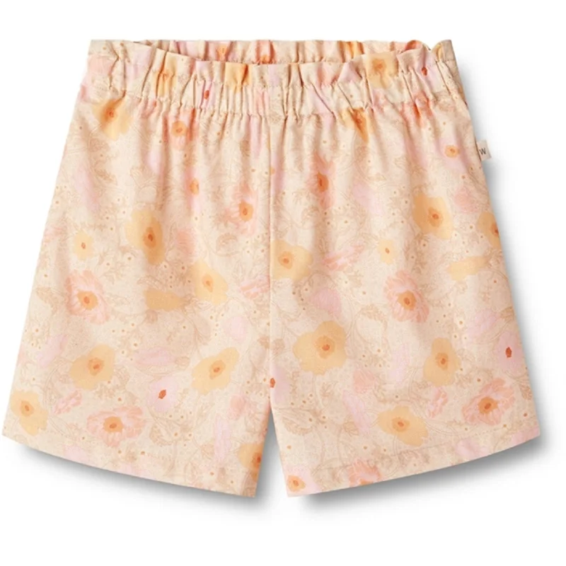 Twill Women Shorts with a Smooth Texture and DurabilityWheat Alabaster Flower Shorts Silja Twill Women Shorts with a Smooth Texture and DurabilityWheat Alabaster Flower Shorts Silja