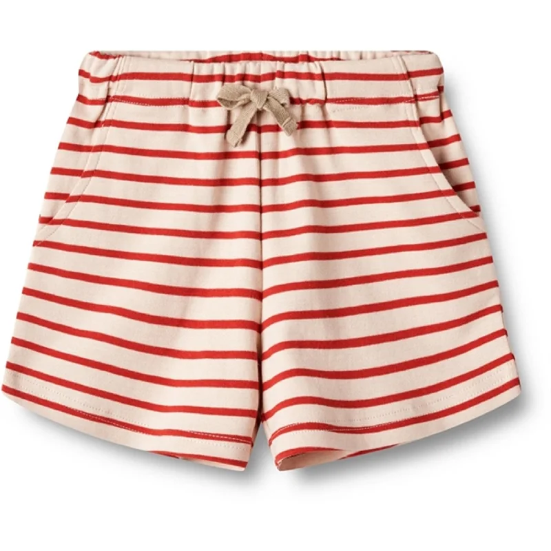 Jeanette Women Shorts with a Soft and Comfortable FeelWheat Red Stripe Jersey Shorts Kalle Jeanette Women Shorts with a Soft and Comfortable FeelWheat Red Stripe Jersey Shorts Kalle