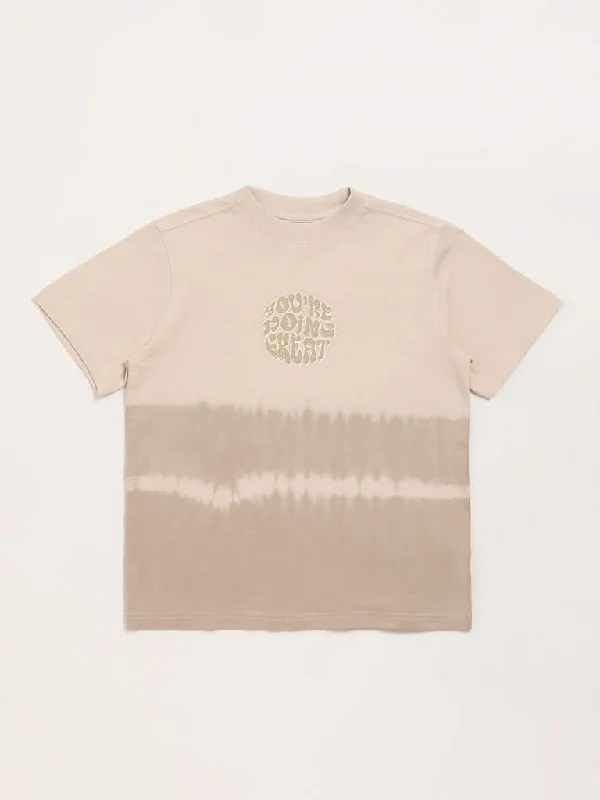 Solid Color Women Shorts in Bright Hues for a Bold StatementY&F Kids Beige Printed T-Shirt Solid Color Women Shorts in Bright Hues for a Bold StatementY&F Kids Beige Printed T-Shirt