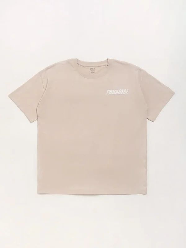 Denim Women Shorts with Distressed Details for a Casual VibeY&F Kids Beige Embossed T-Shirt Denim Women Shorts with Distressed Details for a Casual VibeY&F Kids Beige Embossed T-Shirt