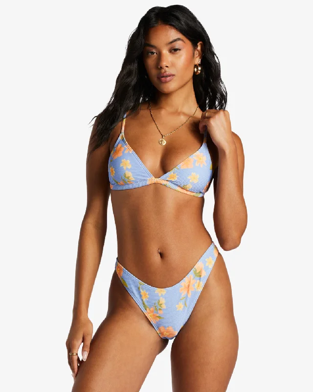 Long - line bikini top for added support and a fashionable lookLazy Days Tanlines Ceci Triangle Bikini Top - Outta The Blue