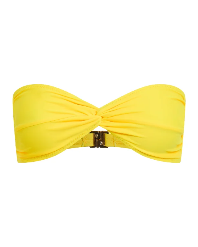 Tie - side bikini bottoms for an adjustable and stylish fitPositano Top Lemon