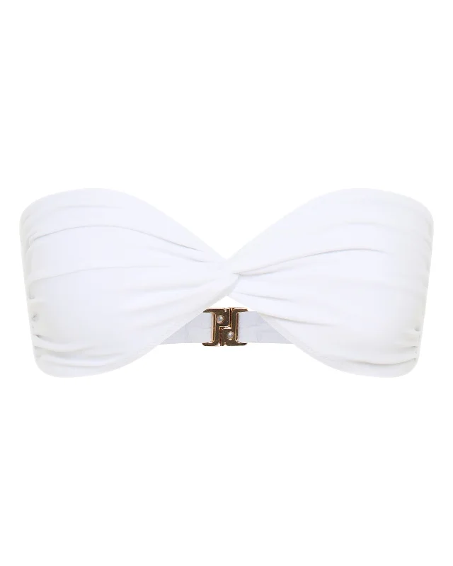 Plus - size bikini with full - coverage options for comfort and confidencePositano Top White Plus - size bikini with full - coverage options for comfort and confidencePositano Top White