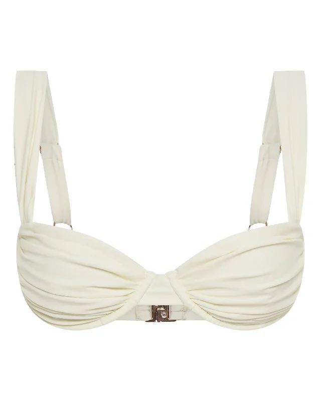 Sports bikini for high - intensity water activities like surfingRhodes Top Ivory